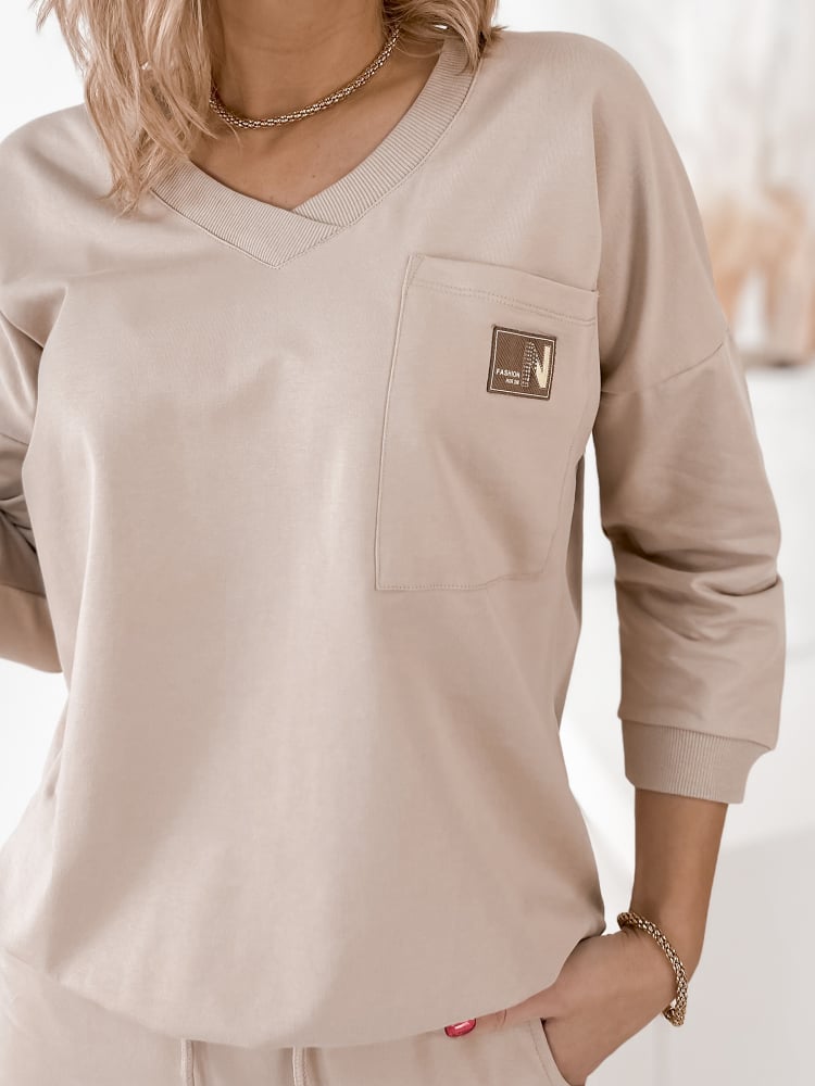 KOMPLET RACHEL BEŻOWY