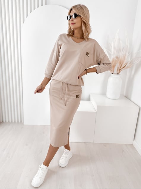 KOMPLET RACHEL BEŻOWY