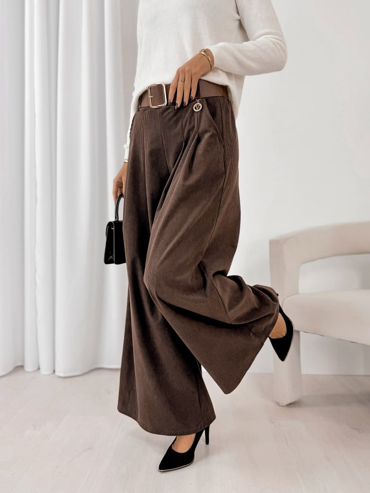 SPODNIE SZTRUKSOWE RODNEY JASNOBRĄZOWE