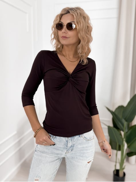 BLUZKA ORINOCO CIEMNOBRĄZOWA
