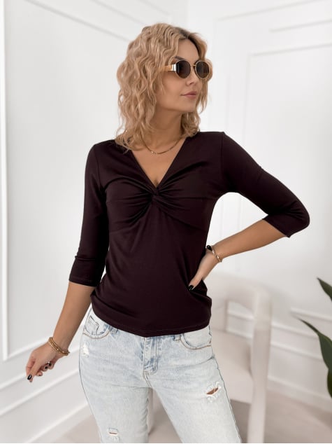 BLUZKA ORINOCO CIEMNOBRĄZOWA