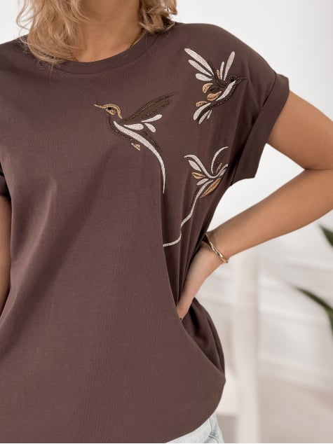 BLUZKA SALTA BRĄZOWA