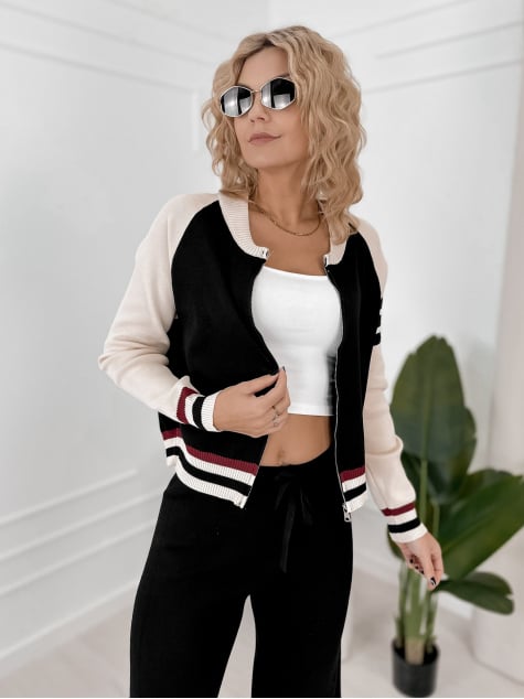 KOMPLET ROSARIO CZARNY