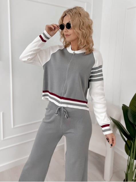 KOMPLET ROSARIO SZARY