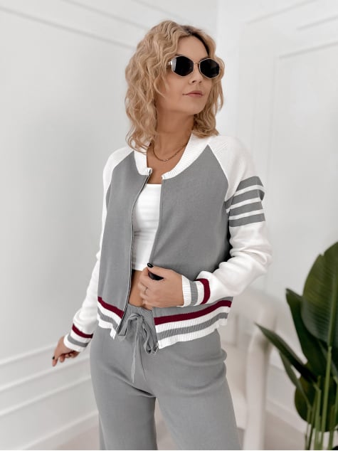 KOMPLET ROSARIO SZARY