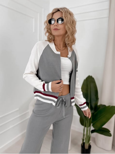 KOMPLET ROSARIO SZARY