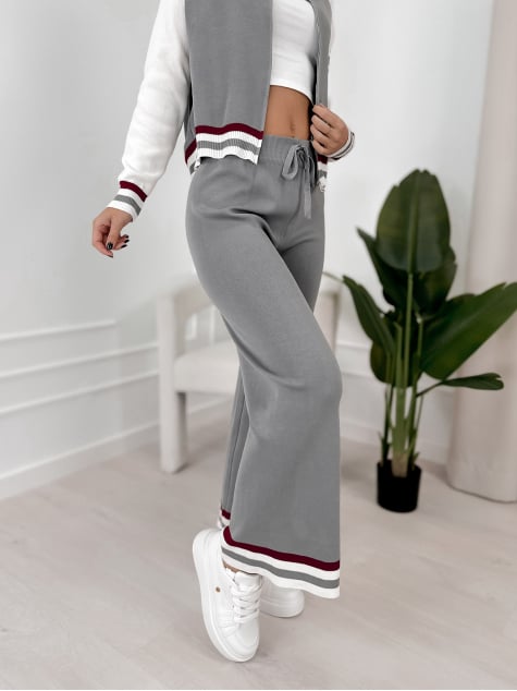 KOMPLET ROSARIO SZARY