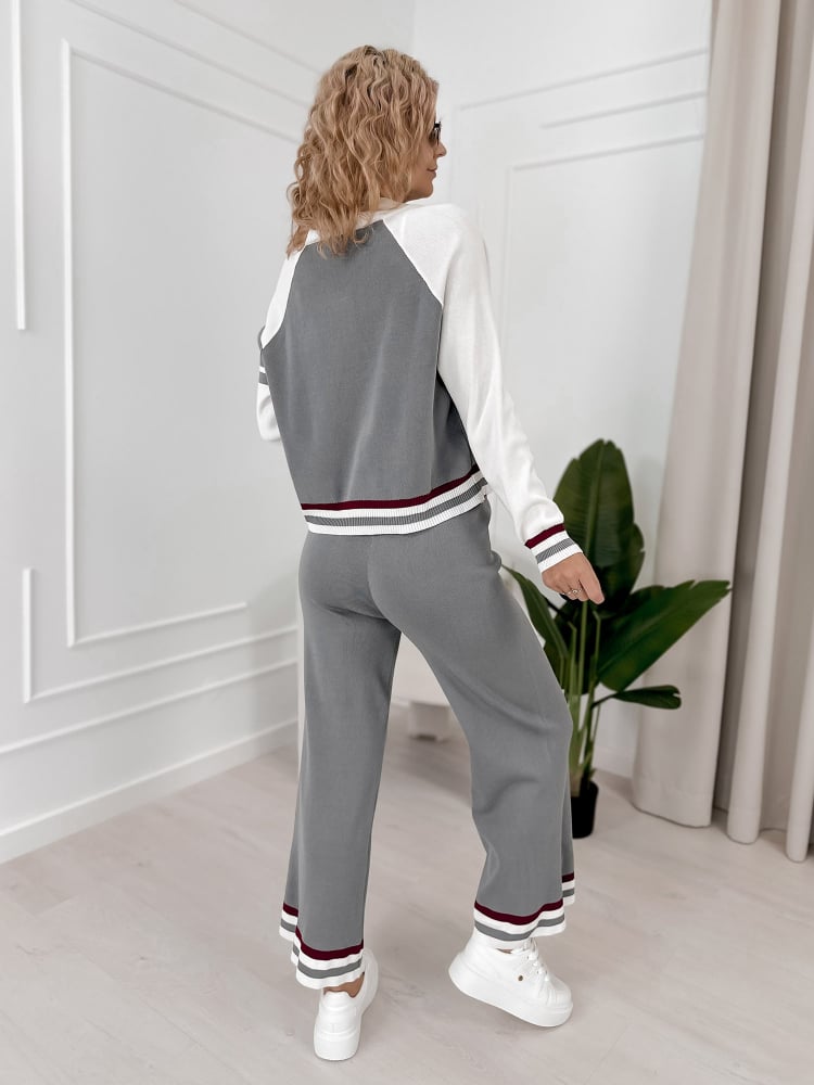 KOMPLET ROSARIO SZARY