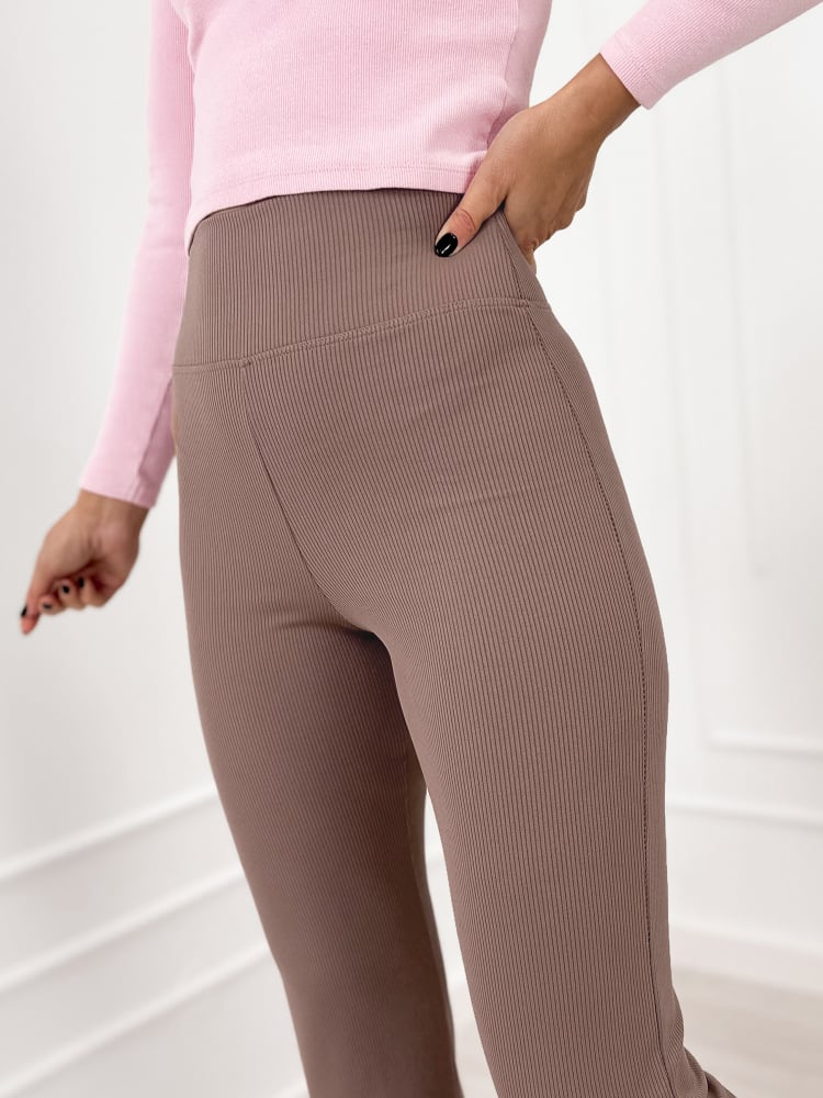 LEGGINSY ALLENDE JASNOBRĄZOWE