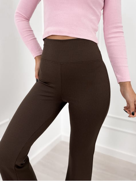 LEGGINSY ALLENDE CIEMNOBRĄZOWE