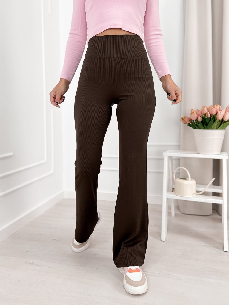 LEGGINSY ALLENDE CIEMNOBRĄZOWE