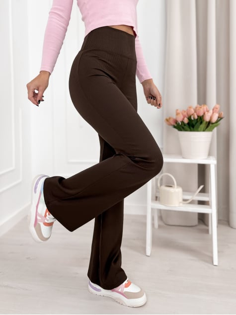 LEGGINSY ALLENDE CIEMNOBRĄZOWE