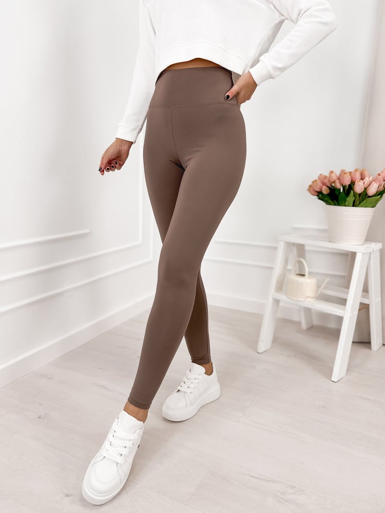 LEGGINSY ONETTI CIEMNOBRĄZOWE