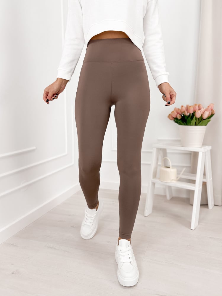 LEGGINSY ONETTI CIEMNOBRĄZOWE