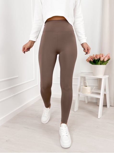 LEGGINSY ONETTI CIEMNOBRĄZOWE