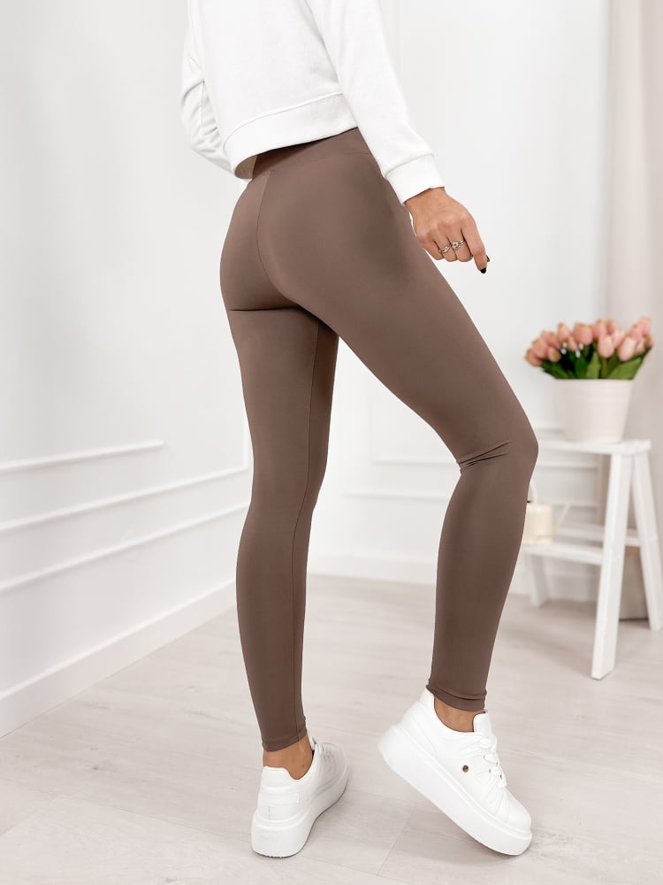 LEGGINSY ONETTI CIEMNOBRĄZOWE