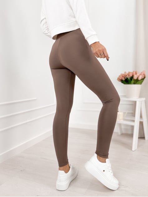 LEGGINSY ONETTI CIEMNOBRĄZOWE