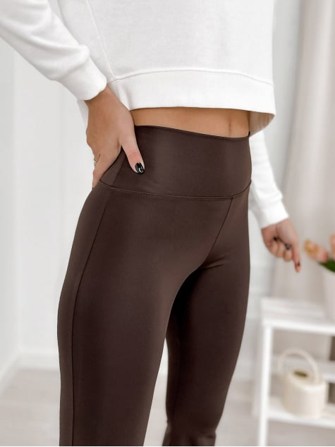 LEGGINSY MISTRAL CIEMNOBRĄZOWE