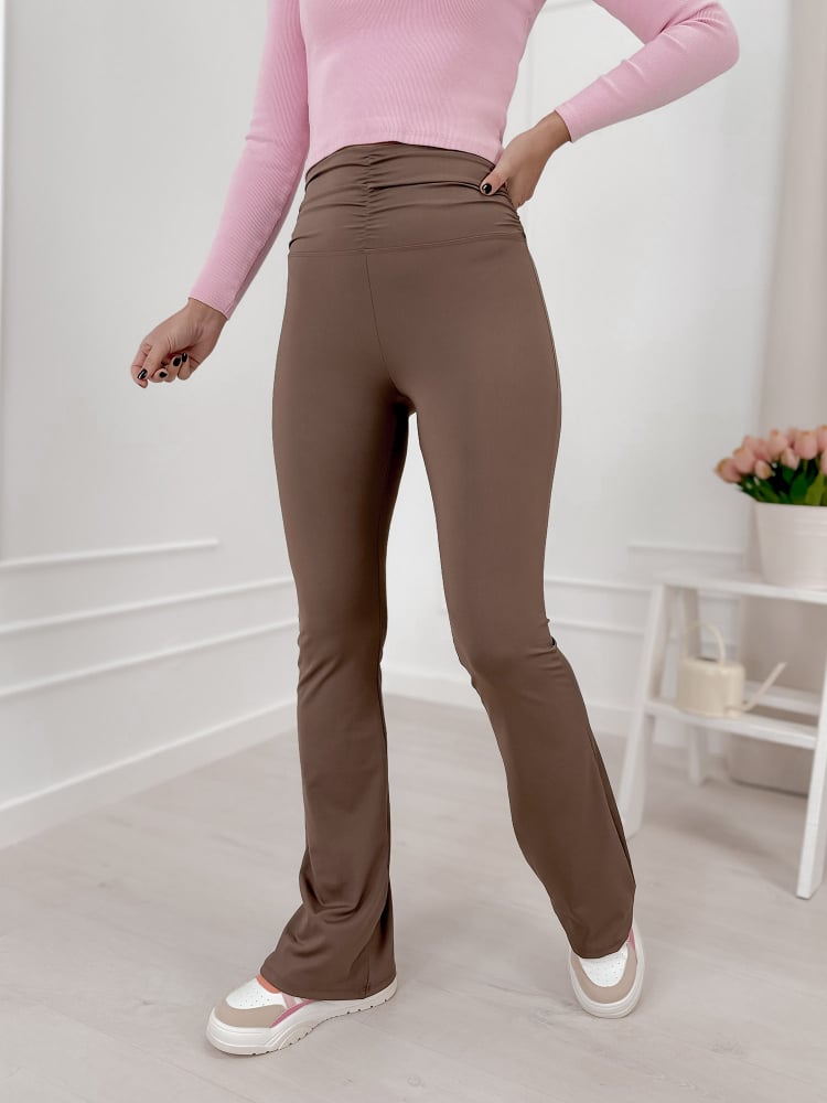 LEGGINSY KHALO BRĄZOWE