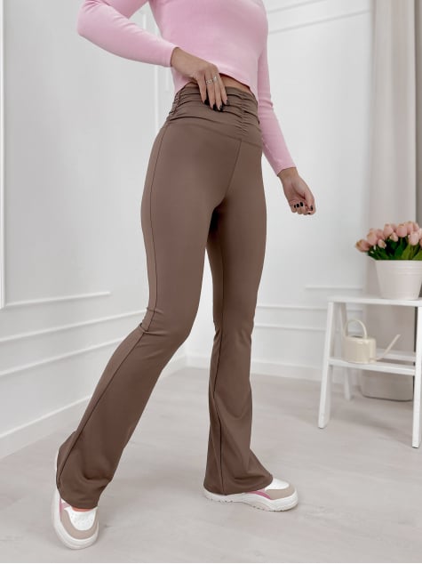 LEGGINSY KHALO BRĄZOWE