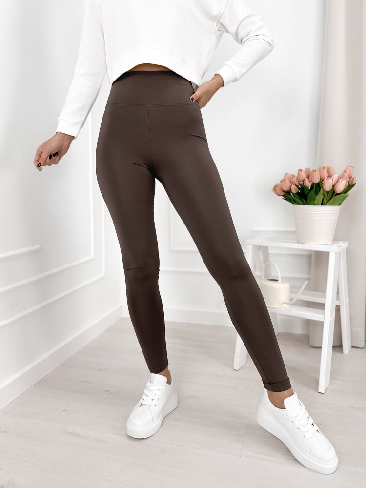LEGGINSY ONETTI CIEMNOBRĄZOWE