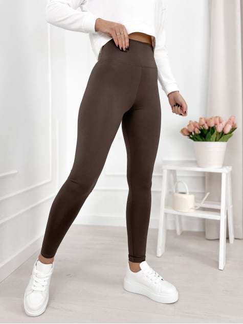 LEGGINSY ONETTI CIEMNOBRĄZOWE