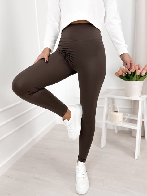 LEGGINSY ONETTI CIEMNOBRĄZOWE
