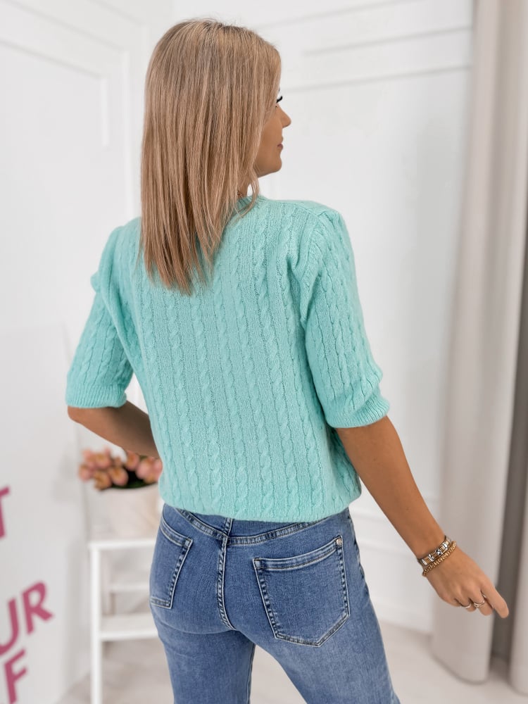 SWETER RIBERO MIĘTOWY