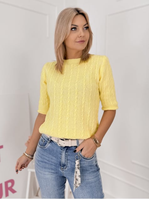 SWETER RIBERO ŻÓŁTY