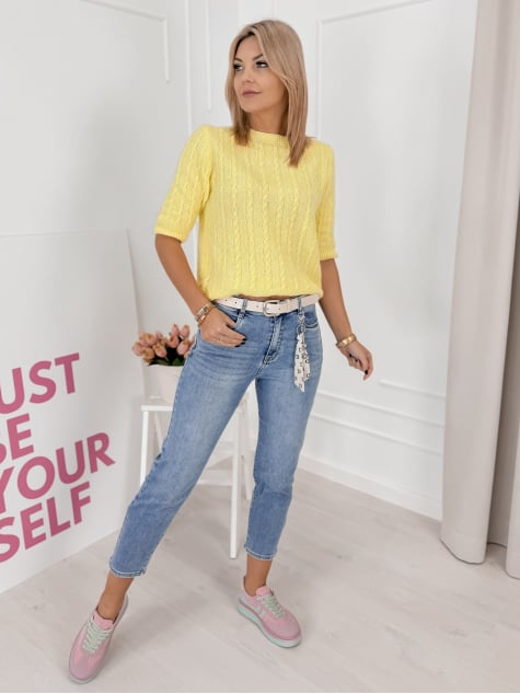 SWETER RIBERO ŻÓŁTY