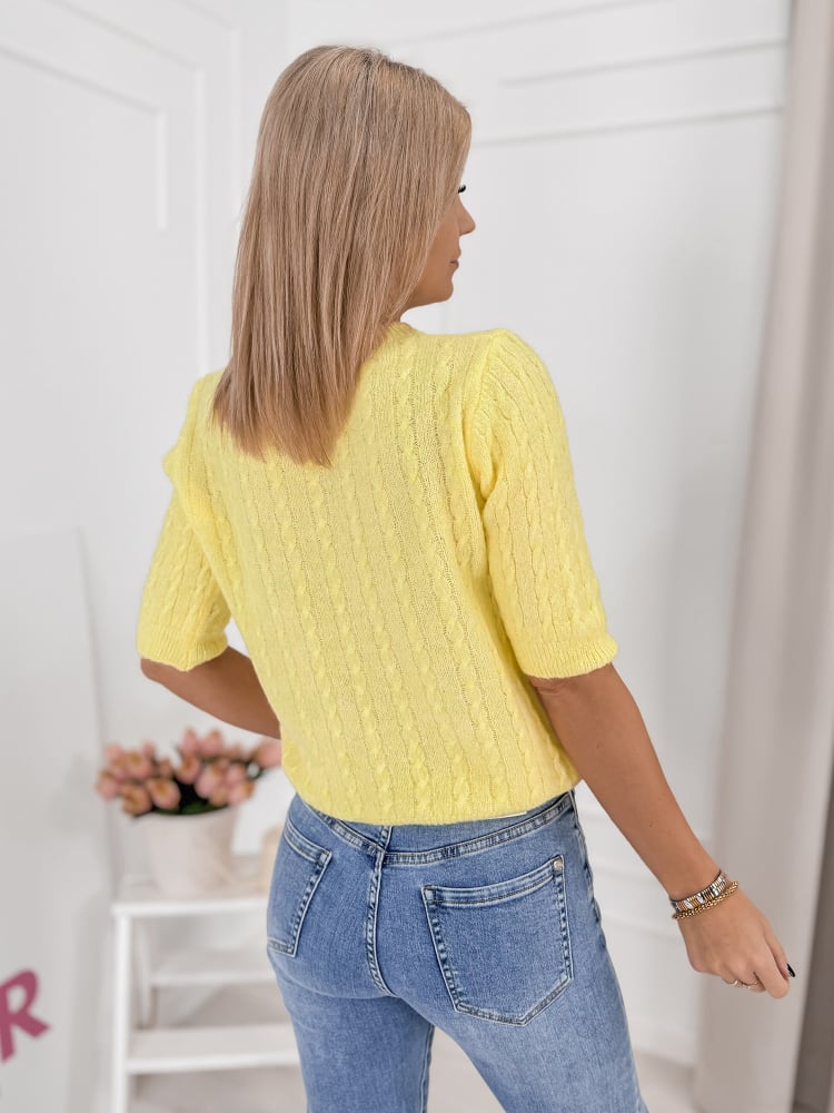 SWETER RIBERO ŻÓŁTY