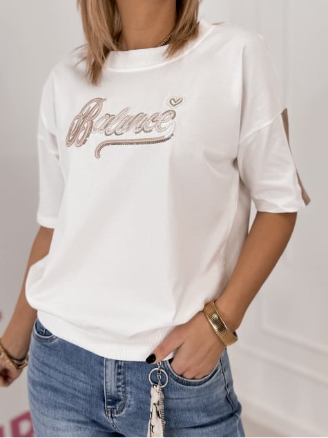 BLUZKA BALANCE ECRU