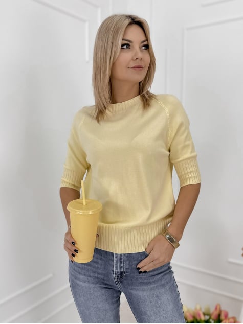 SWETER MORES ŻÓŁTY