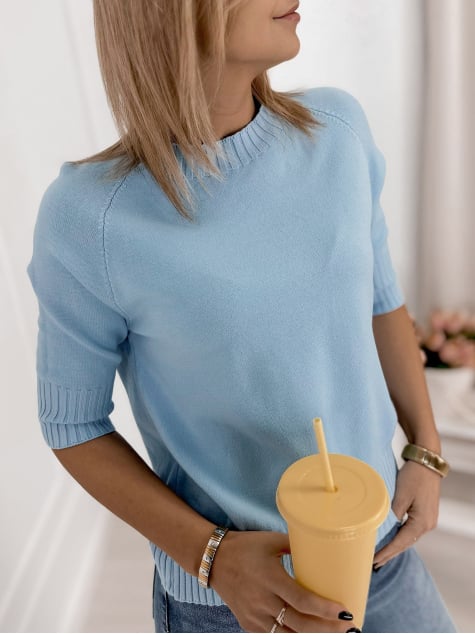 SWETER MORES BŁĘKITNY