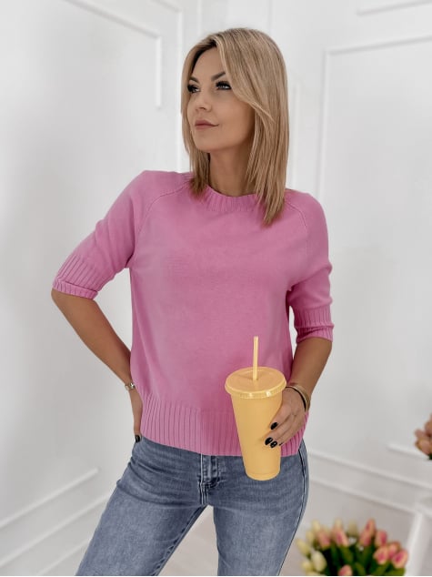 SWETER MORES RÓŻOWY