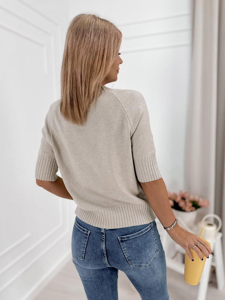 SWETER MORES BEŻOWY