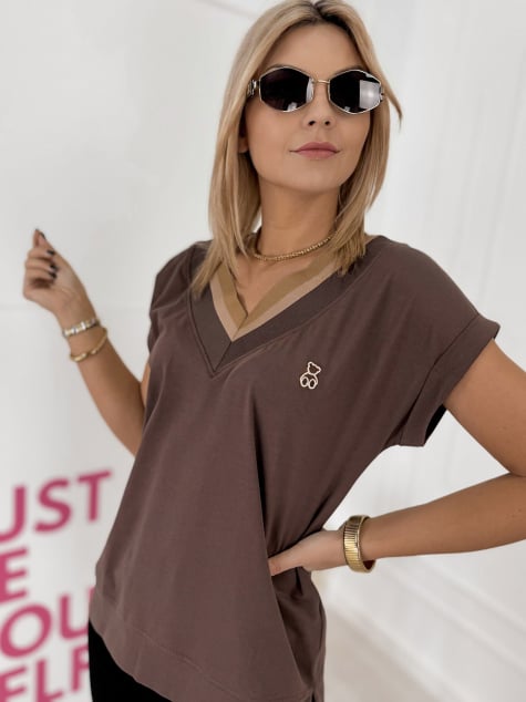 BLUZKA LISPERRA BRĄZOWA