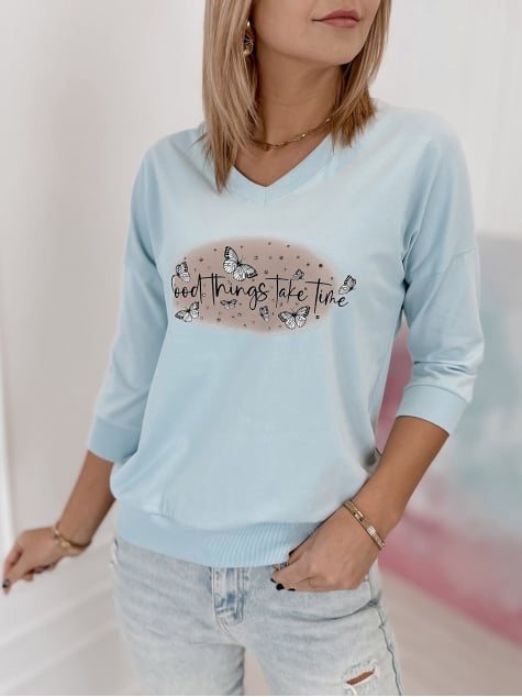BLUZKA TASSO BŁĘKITNA