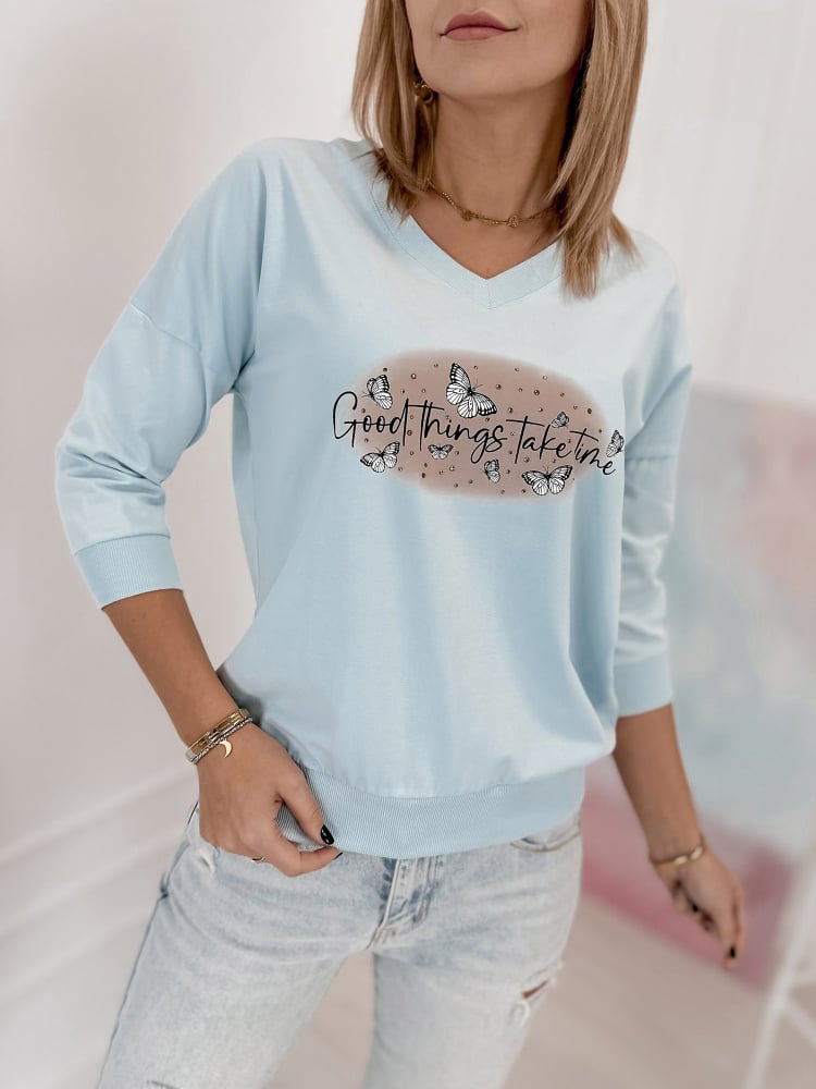 BLUZKA TASSO BŁĘKITNA