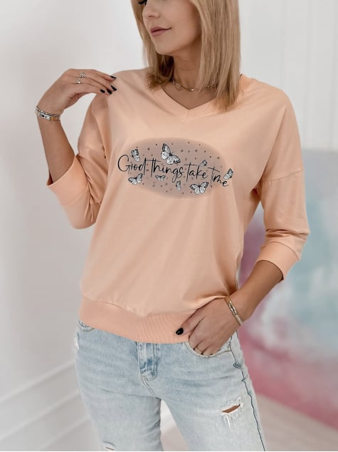 BLUZKA TASSO BRZOSKWINIOWA