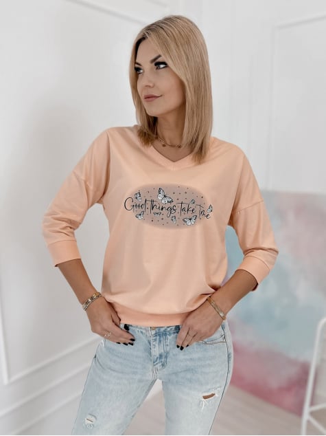 BLUZKA TASSO BRZOSKWINIOWA