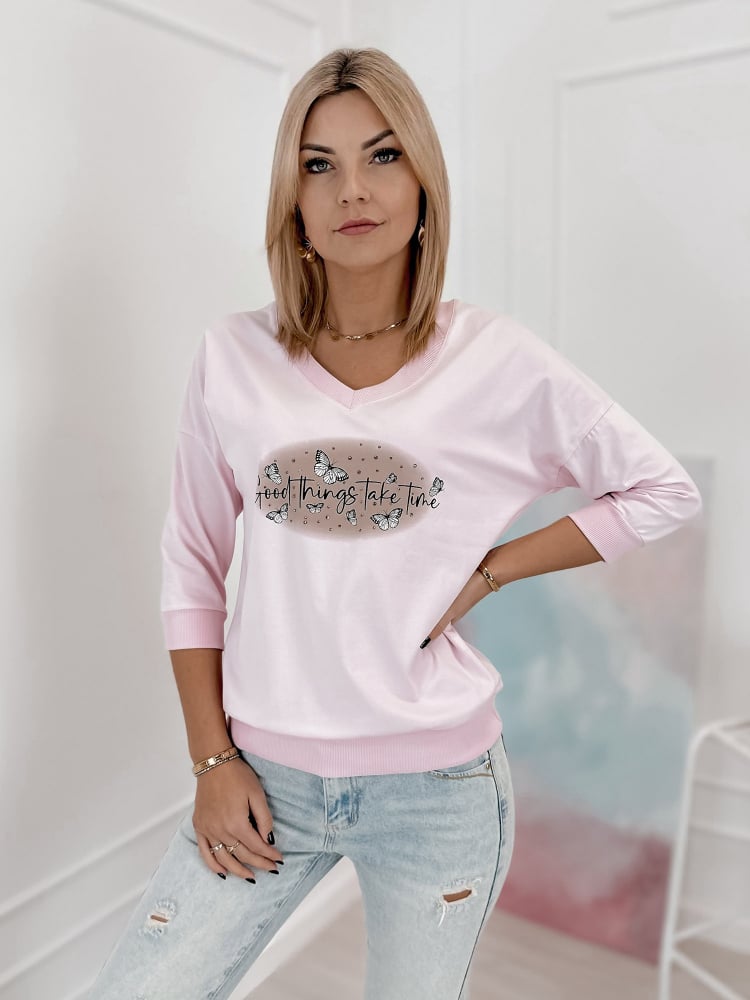 BLUZKA TASSO JASNORÓŻOWA