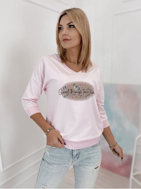 BLUZKA TASSO JASNORÓŻOWA