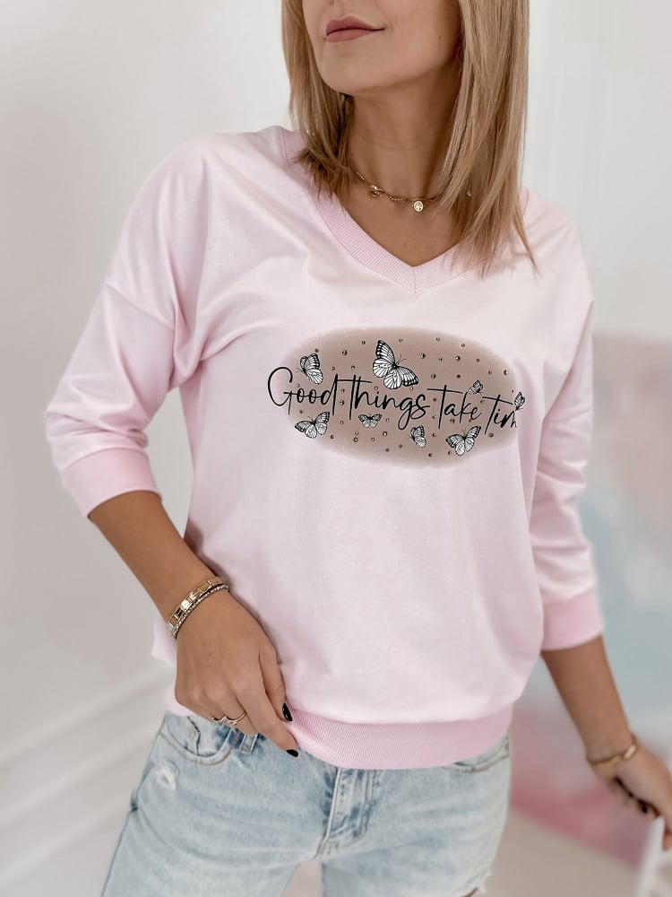 BLUZKA TASSO JASNORÓŻOWA