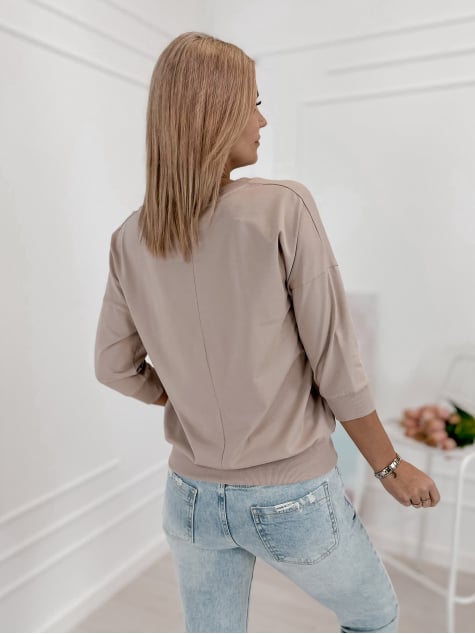 BLUZKA TASSO CIEMNOBEŻOWA