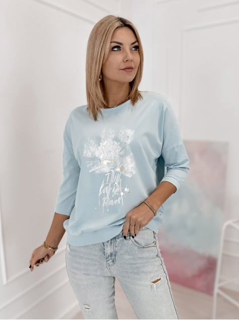 BLUZKA BRIEN BŁĘKITNA