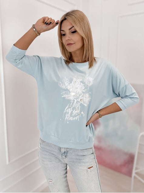 BLUZKA BRIEN BŁĘKITNA