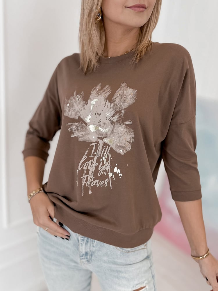 BLUZKA BRIEN BRĄZOWA