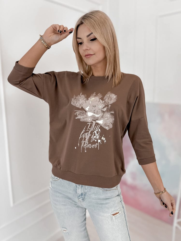 BLUZKA BRIEN BRĄZOWA