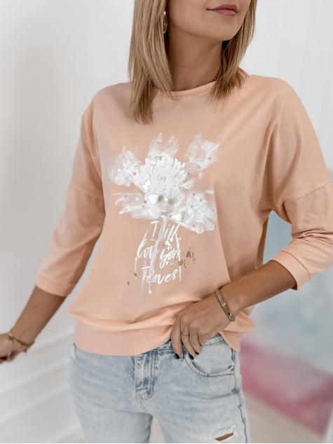 BLUZKA BRIEN BRZOSKWINIOWA